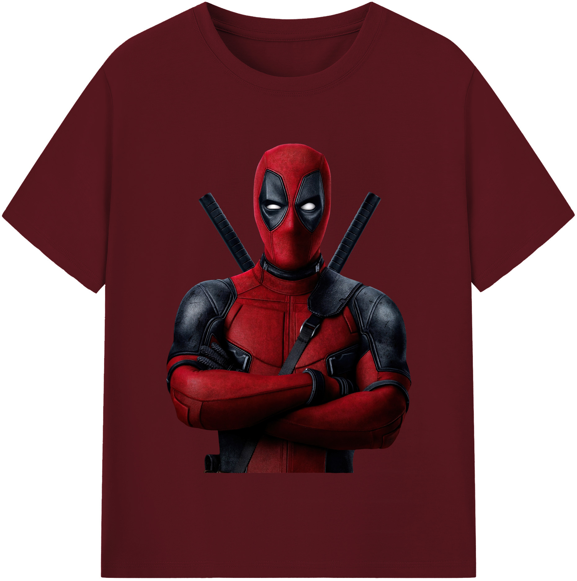（画像用） Deadpool デッドプール 綿100％半袖Tシャツ（フロントプリント）